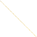 14K Yellow Gold Round Open Link 0.75mm Diamon-Cut Cable 18" chain