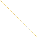 14K Yellow Gold Round Open Link 1.8mm Diamon-Cut Cable 16" chain