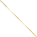 14K Yellow Gold Diamond-Cut 1.9mm Parisian Wheat 7" chain