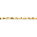 14K Yellow Gold Diamond-Cut 5mm Quadruple Rope 8" chain