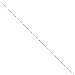 14K Rose Gold Polished 0.7mm Ropa 20" chain