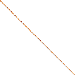 14K Rose Gold 1.7mm Ropa 10" chain