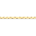 14K Yellow Gold 4mm Silky Herringbone 8" chain