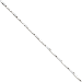 14K White Gold Hand-polished 2.9mm Durable Flat Beveled Curb 7" chain