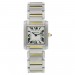 Cartier Tank Stainless Steel with 18kt Gold Ladies Watch - W51012Q4
