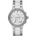 DKNY White Ceramic And Stainless Steel Chronograph Ladies Watch NY8181