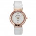 Skagen Leather Collection Rose Gold Ion Plated SS Ladies Watch-456SRLW