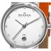 Skagen Leather Collection Stainless Steel Ladies Watch - 355SSLO8A1-dial