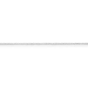 14K White Gold Cable 0.51mm Rope Carded 16" chain
