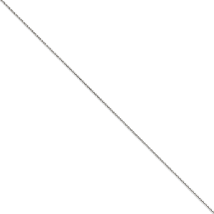 14K White Gold Diamond-Cut 1.4mm Spiga 7" chain
