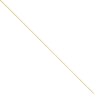 14K Yellow Gold Diamond-Cut 1mm Spiga 18" chain