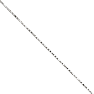 14K White Gold Polished 2mm Durable Byzantine 16" chain