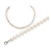 White SS 6.5-7mm Freshwater Cultured Pearl Bracelet/Necklace Set